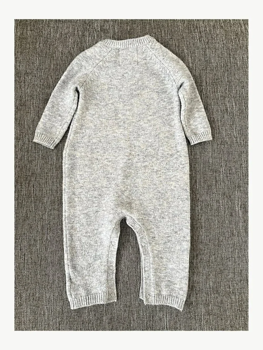 Askov Finlayson Baby NORTH Knit Romper Gray 6-9M